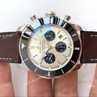 Replica Breitling Superocean Heritage II B01 Watch Stainless Steel Silver Dial